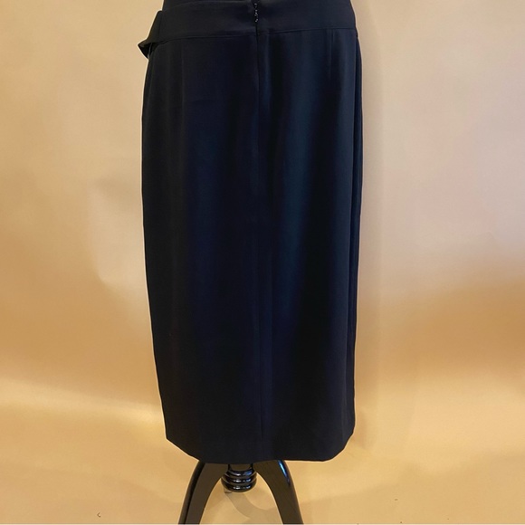 Laundry by Shelli Segal Black Knee Length Skirt Size 14 - Picture 10 of 11